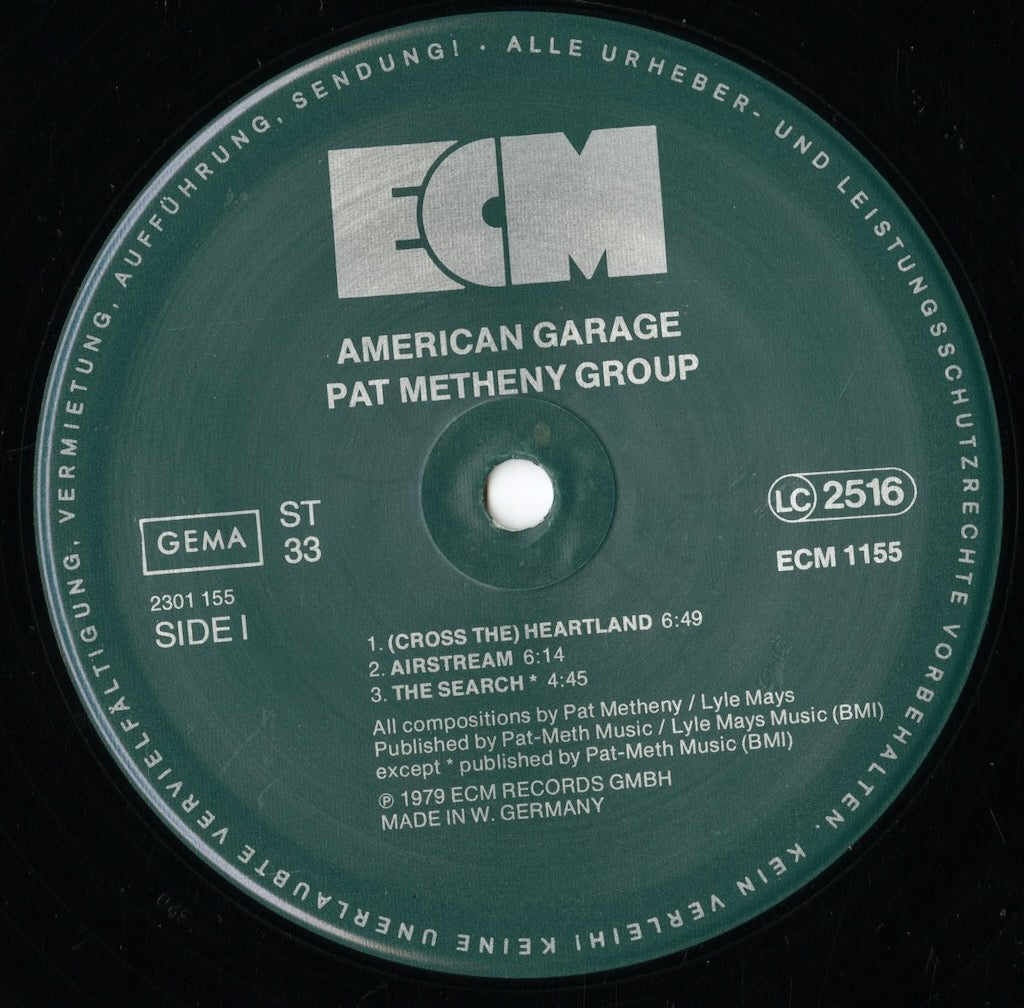 Pat Metheny Group - American Garage (ECM-1155) 1979 Germany ECM|中古LP