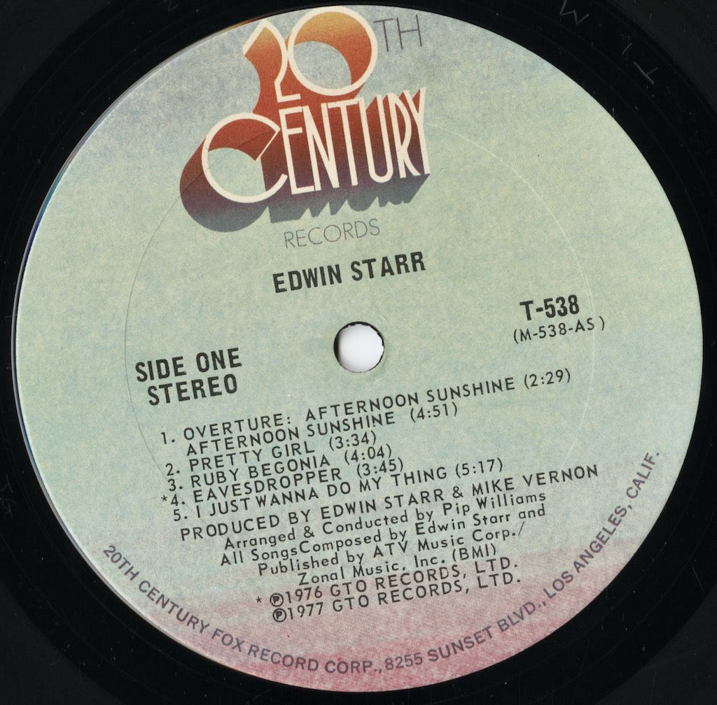 Edwin Starr - S.T. (T-538) LP 1977 US 20th Century|中古LP