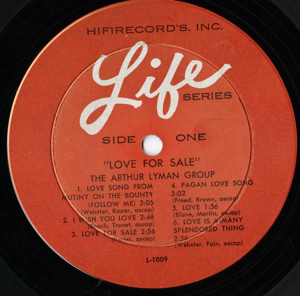 Arthur Lyman / アーサー・ライマン / Love For Sale (L 1009)