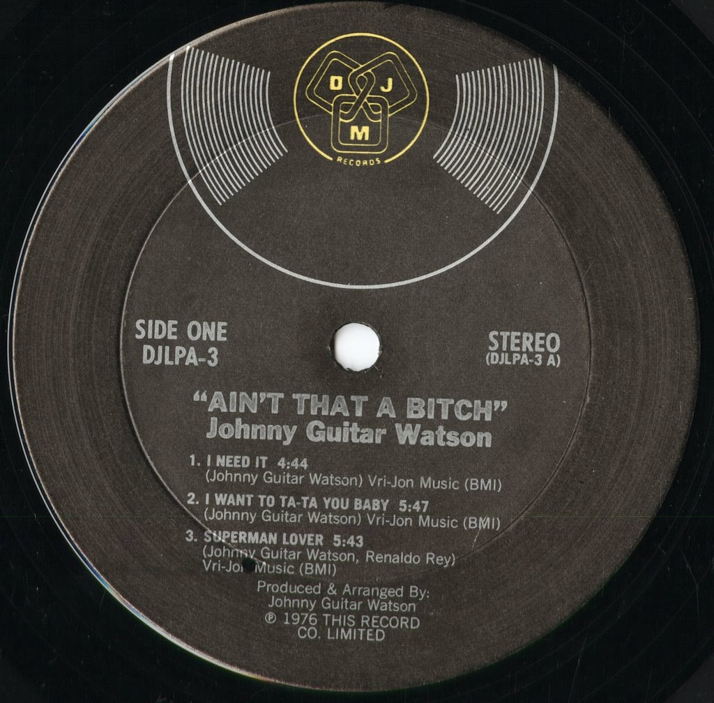 Johnny Guitar Watson – Ain't That A Bitch (DJLPA-3) 1976 US DJM Records|中古LP