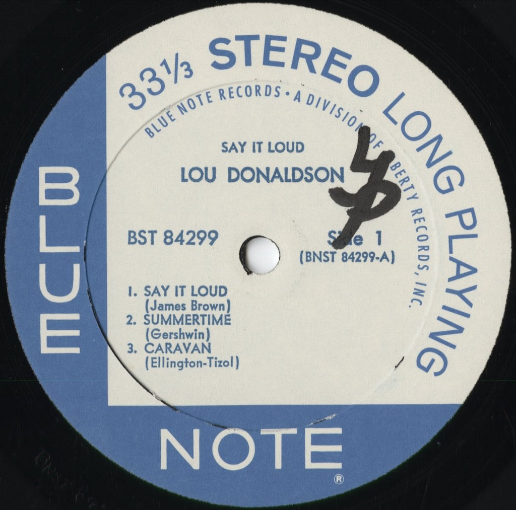 Lou Donaldson – Say It Loud! (BST 84299) 1969 US Blue Note|中古LP
