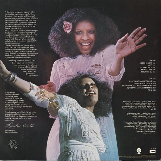 Natalie Cole - Inseparable (ST-11429) 1975 US Capitol|中古LP