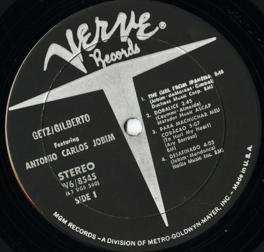 Stan Getz / João Gilberto - Getz/Gilberto (V6-8545) 1964 US Verve|中古LP