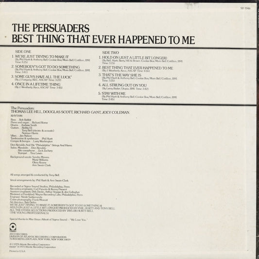The Persuaders - Best Thing That Ever Happened To Me (SD 7046) 1974 US ATCO|中古LP