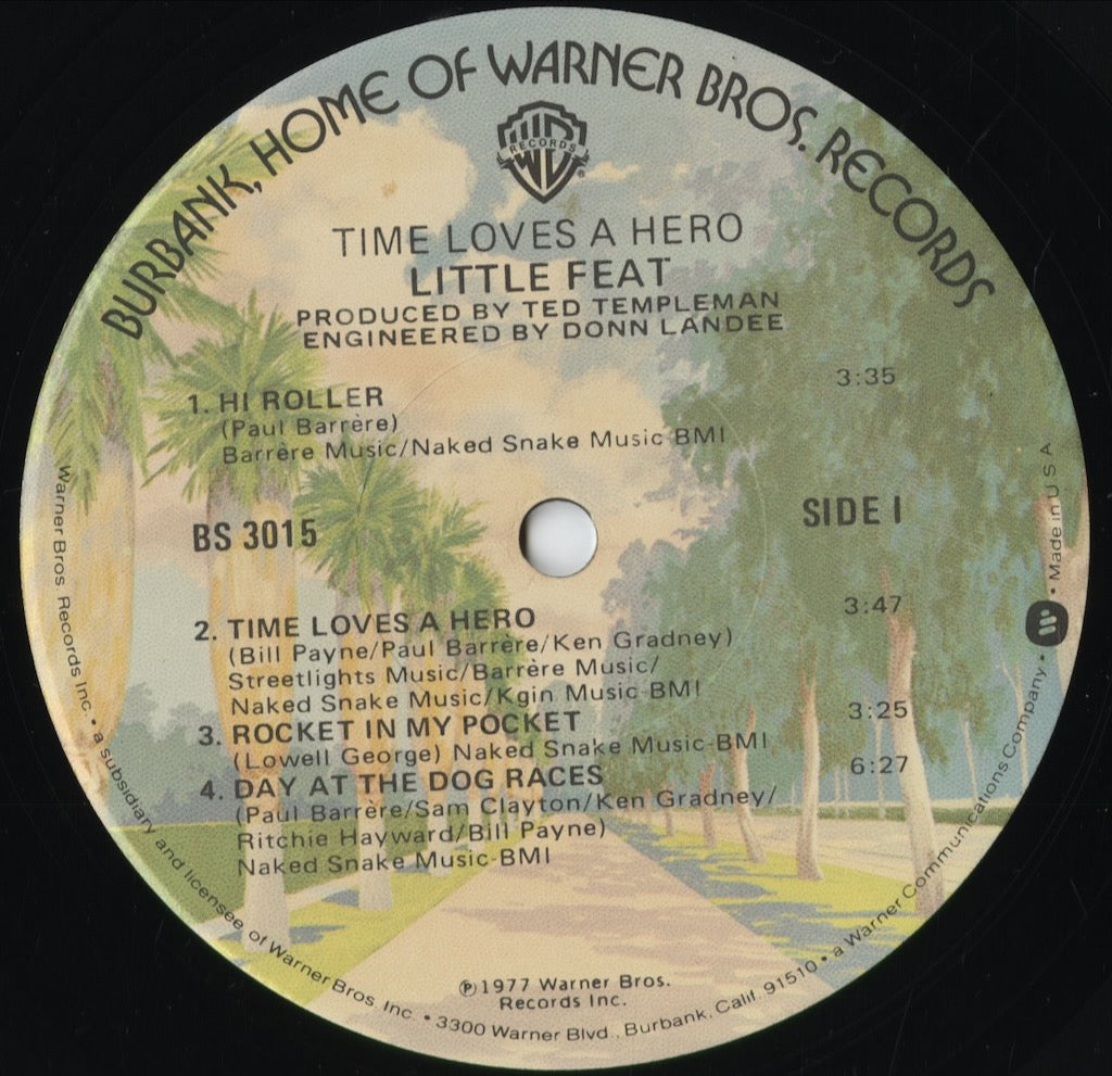Little Feat - Time Loves a Hero (BS 3015) 1977 US Warner|中古LP