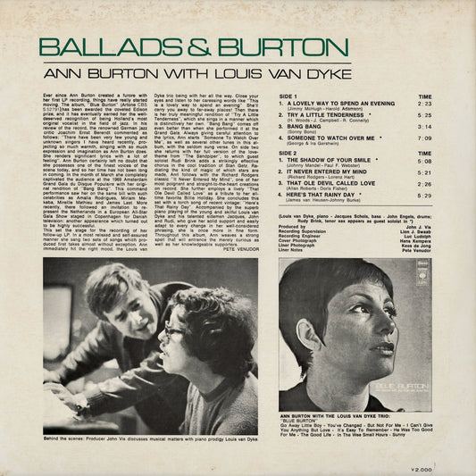 Ann Burton - Ballads & Burton (ECPL-32) 1972 JPN Epic|中古LP