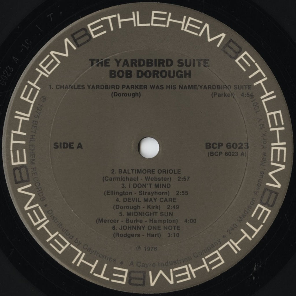 Bob Dorough – Yardbird Suite (BCP-6023) 1976 US Bethlehem | 中古LP