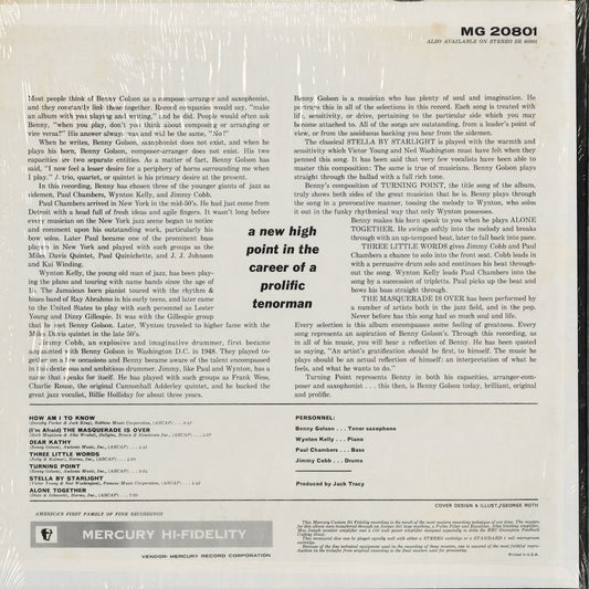 Benny Golson - Turning Point (MG 20801) 1973 US Mercury|中古LP