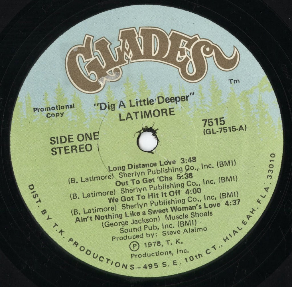 Latimore - Dig A Little Deeper (7515) 1978 US Glades|中古LP