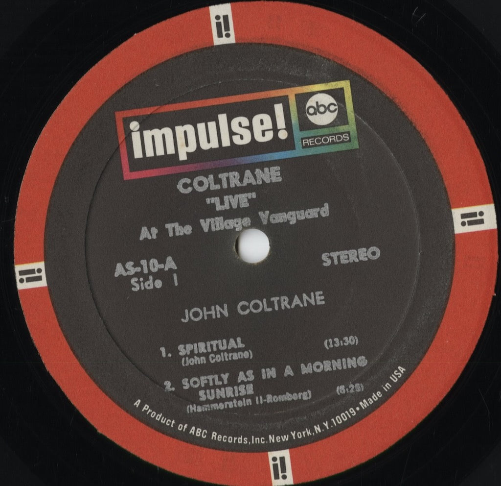 John Coltrane - Live At The Village Vanguard (AS-10) 1968 US Impulse!|中古LP
