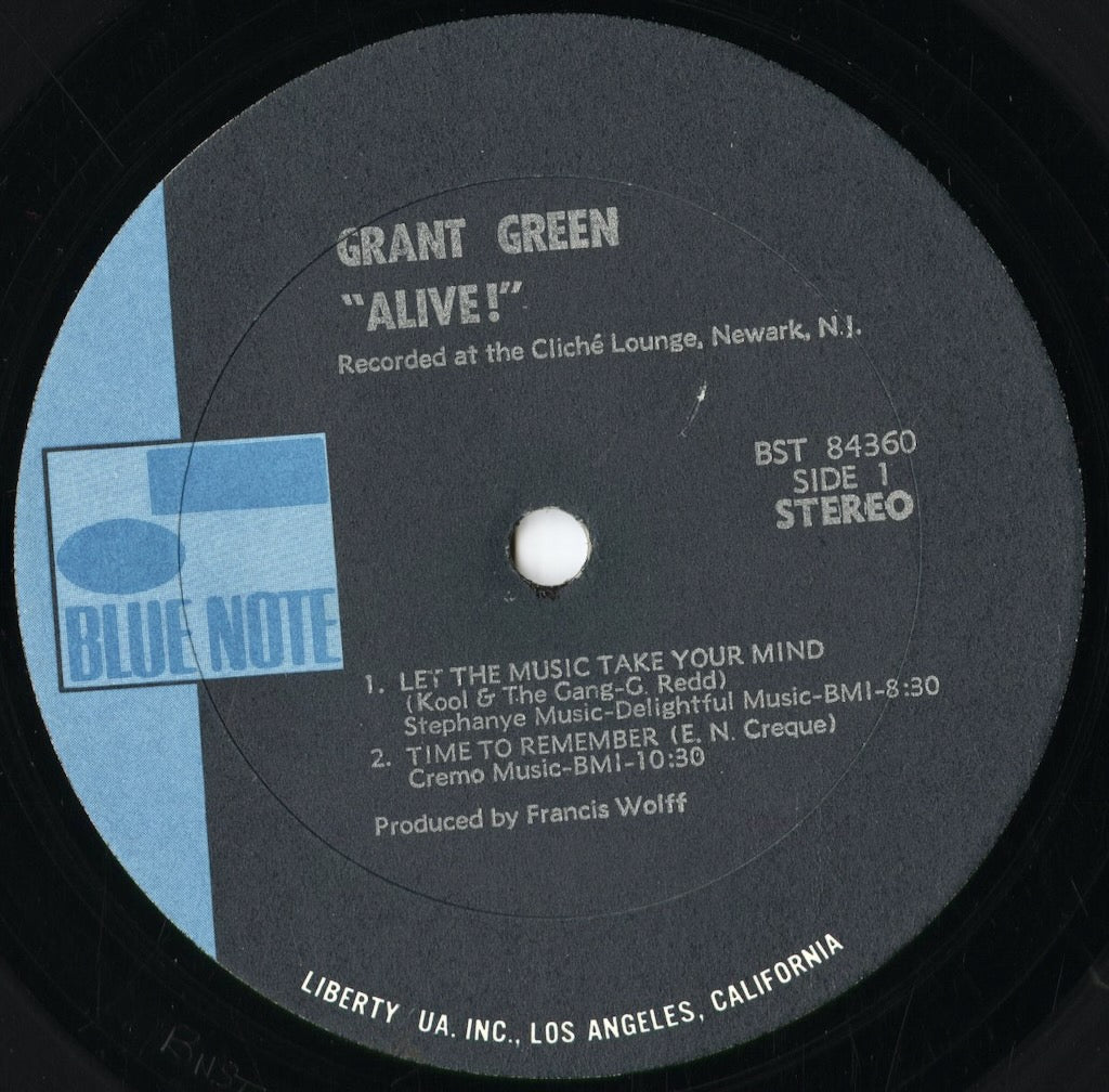 Grant Green - Alive! (BST-84360) 1970 US Blue Note|中古LP