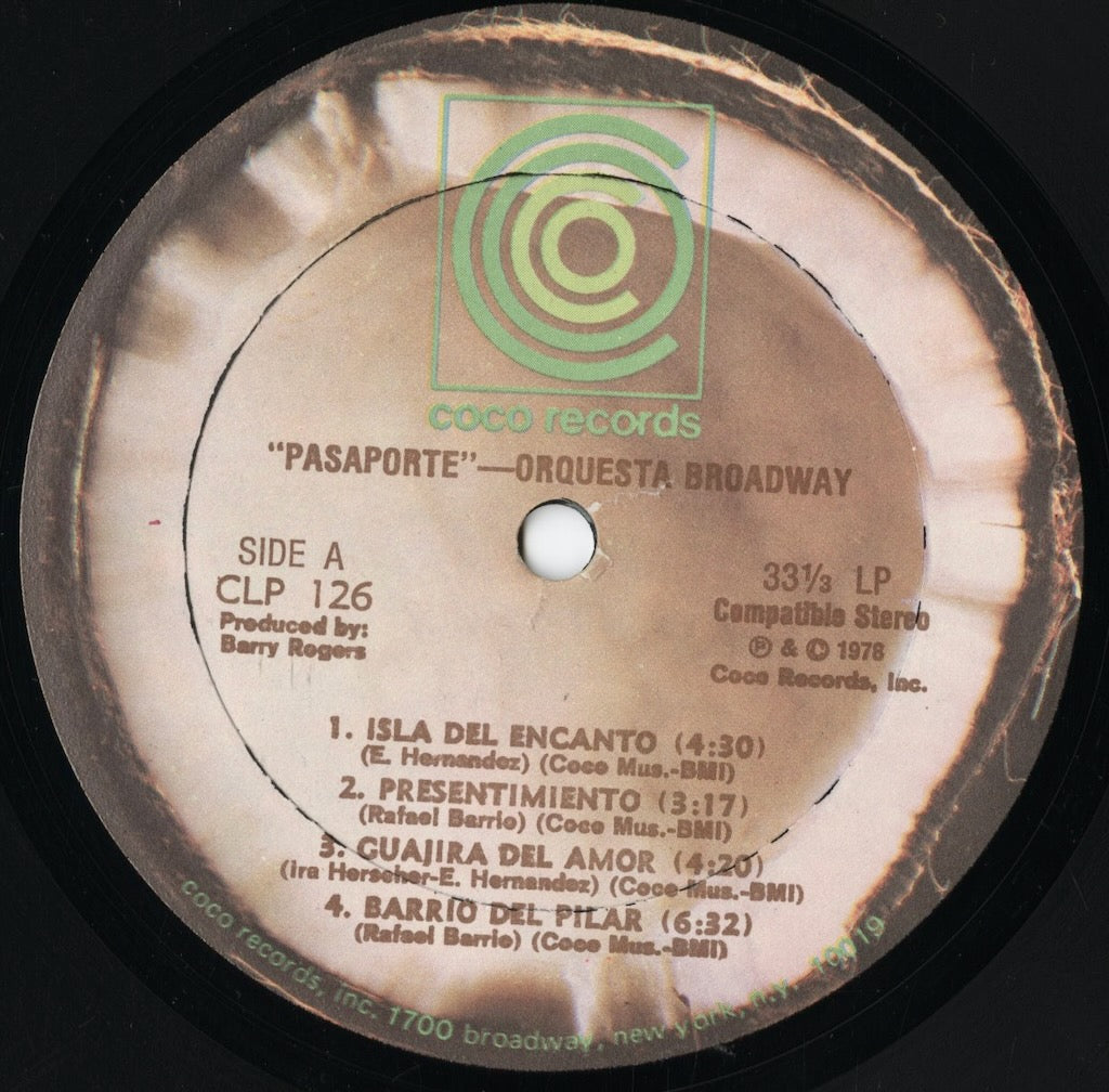 Orquesta Broadway - Pasaporte (CLP126) LP 1976 US Coco|中古LP
