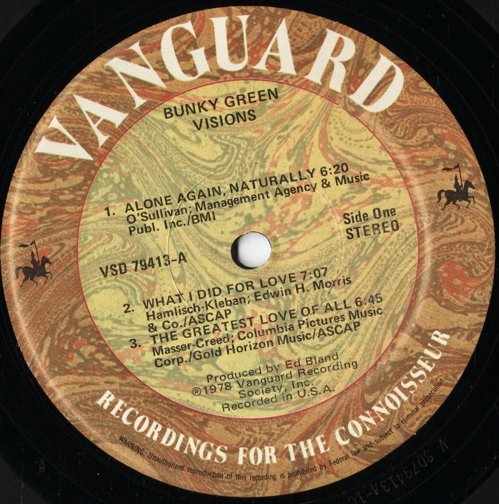 Bunky Green - Visions (VSD 79413) LP 1978 US Vanguard|中古LP