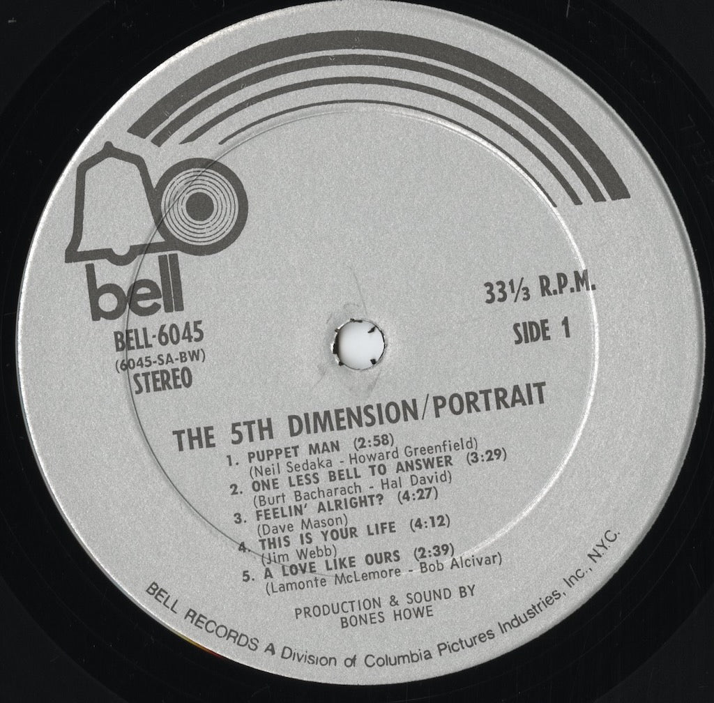 The 5th Dimension – Portrait (B 6045) LP 1970 US Bell|中古LP