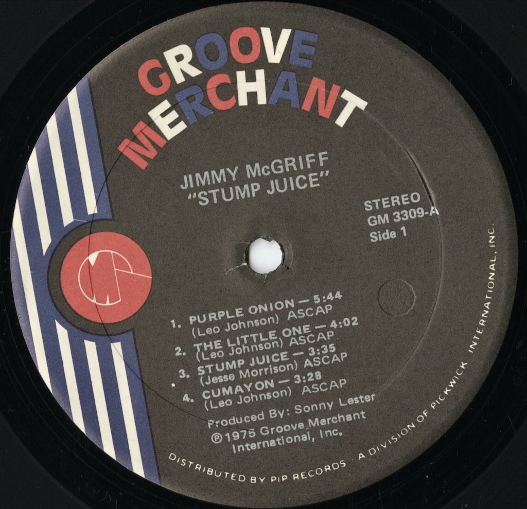 Jimmy McGriff - Stump Juice (GM-3309) LP 1975 US Groove Merchant|中古LP