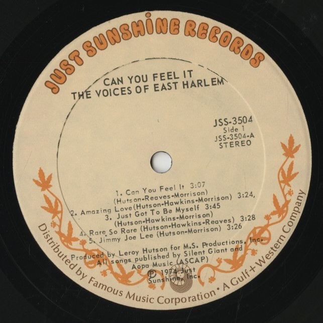 The Voices Of East Harlem / ヴォイセズ・オブ・イースト・ハーレム / Can You Feel It (JSS-3504)