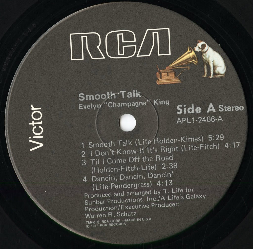 Evelyn Champagne King - Smooth Talk (APL1-2466) 1977 US RCA|中古LP