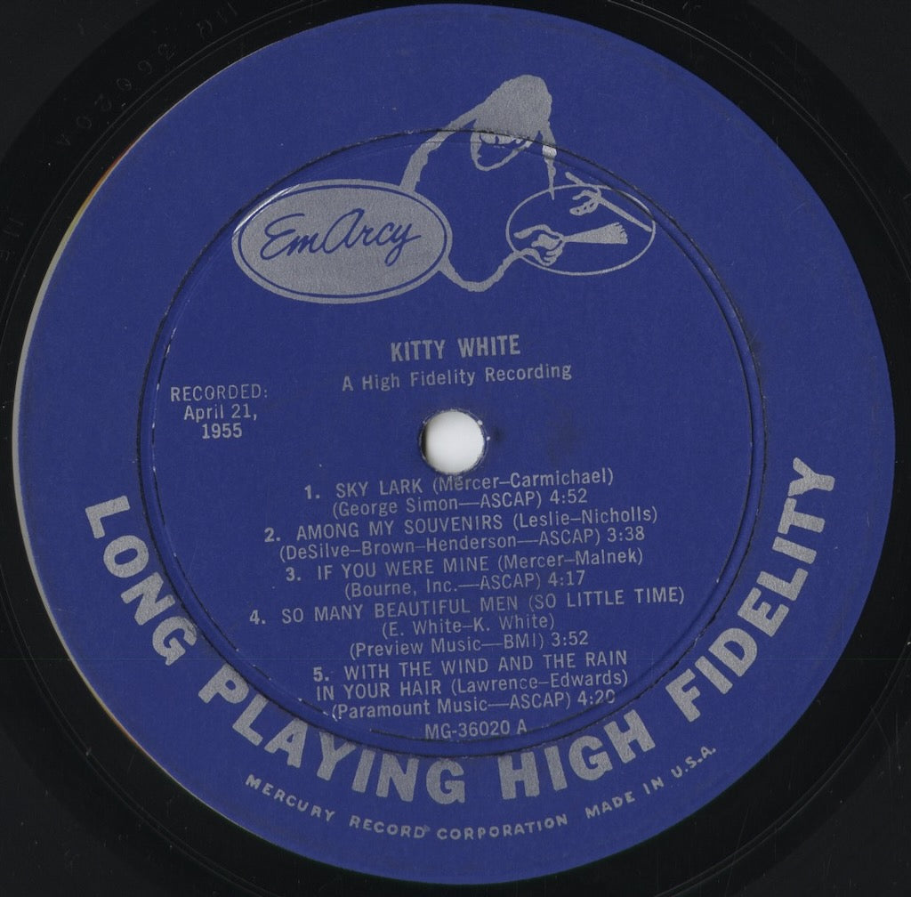 Kitty White - A New Voice In Jazz (MG-36020) 1955 US EmArcy|中古LP