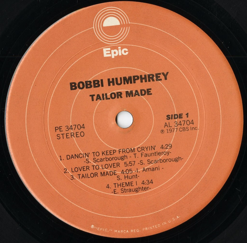 Bobbi Humphrey – Tailor Made (PE 34704) LP 1977 US Epic|中古LP