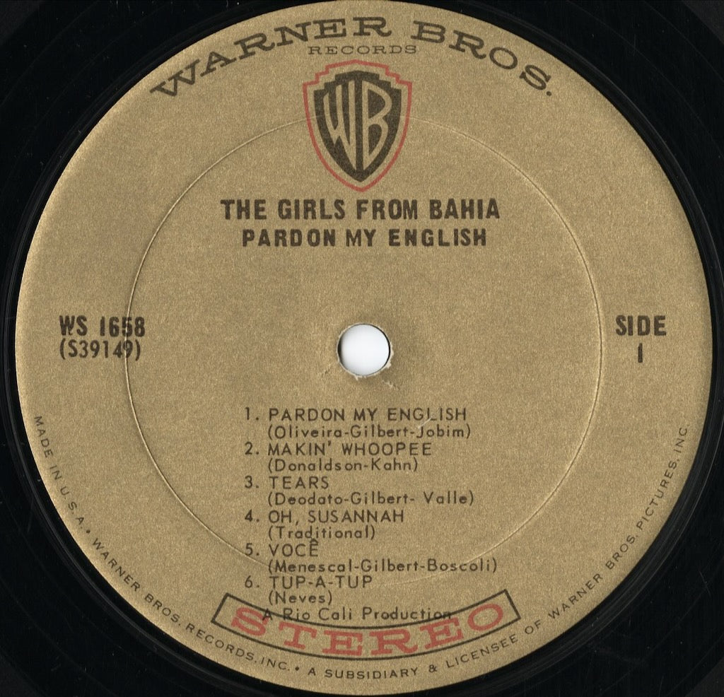 The Girls From Bahia – Pardon My English (WS 1658) LP 1967 US Warner Bros|中古LP
