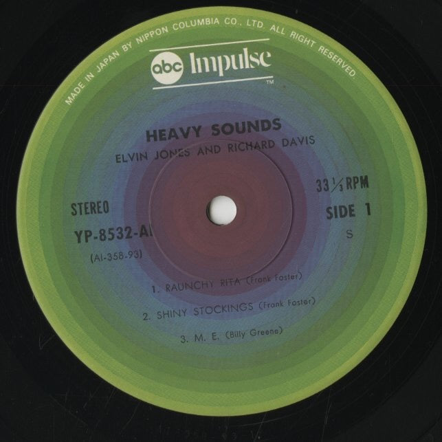 Elvin Jones - Richard Davis - Heavy Sounds (YP-8532-AI) 1976 JPN ABC Impulse|中古LP