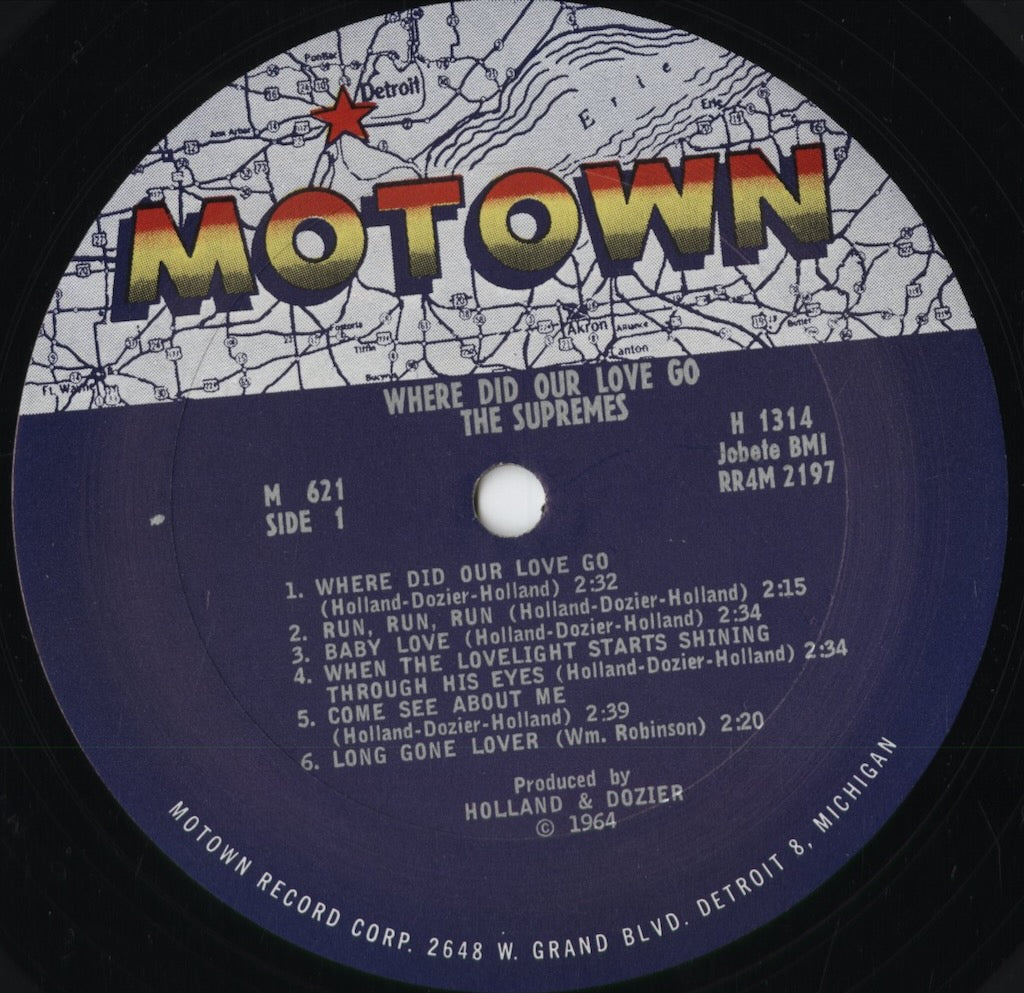 The Supremes - Where Did Our Love Go (M 621) 1964 US Motown|中古LP