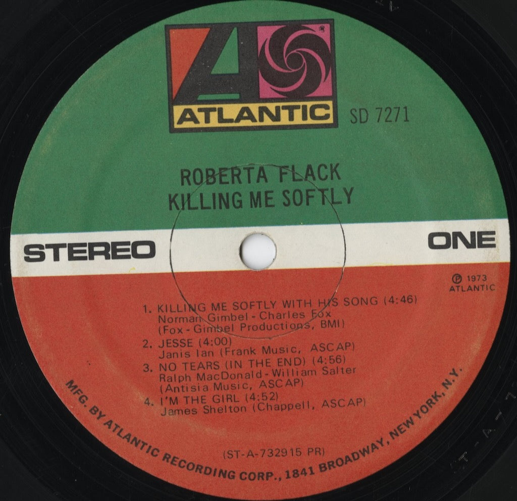 Roberta Flack - Killing Me Softly (SD 7271) LP 1973 US Atlantic|中古LP