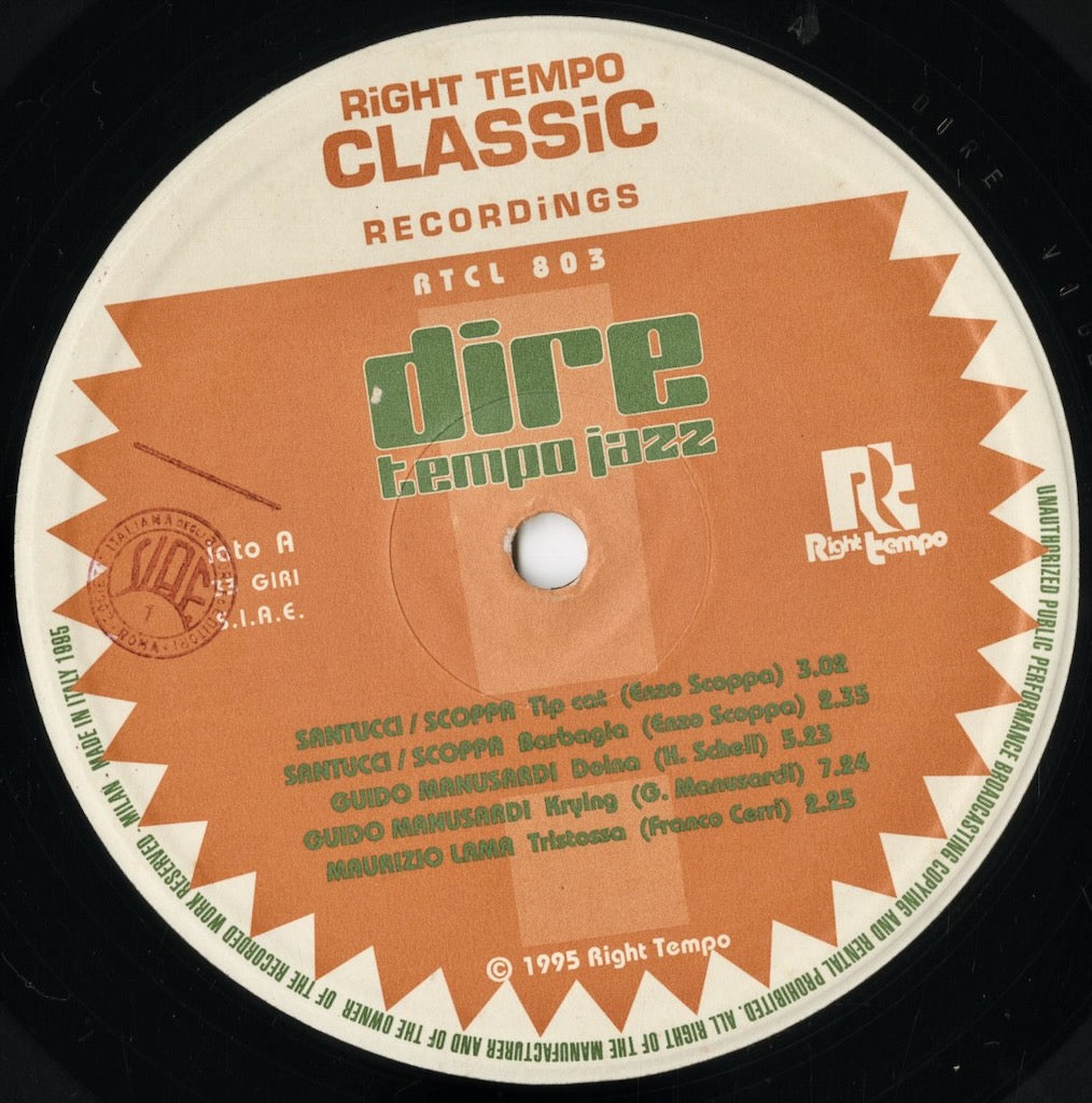 V.A. - Dire Tempo Jazz (ATCL 803) LP 1995 Italy Right Tempo|中古LP