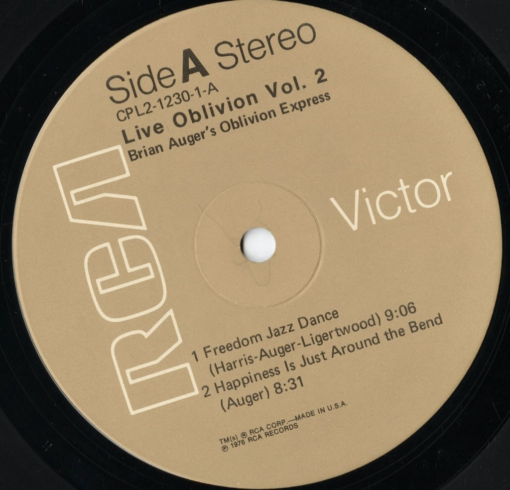 Brian Auger - Live Oblivion Vol.2 (CPL2-1230) 2LP 1976 US RCA|中古LP