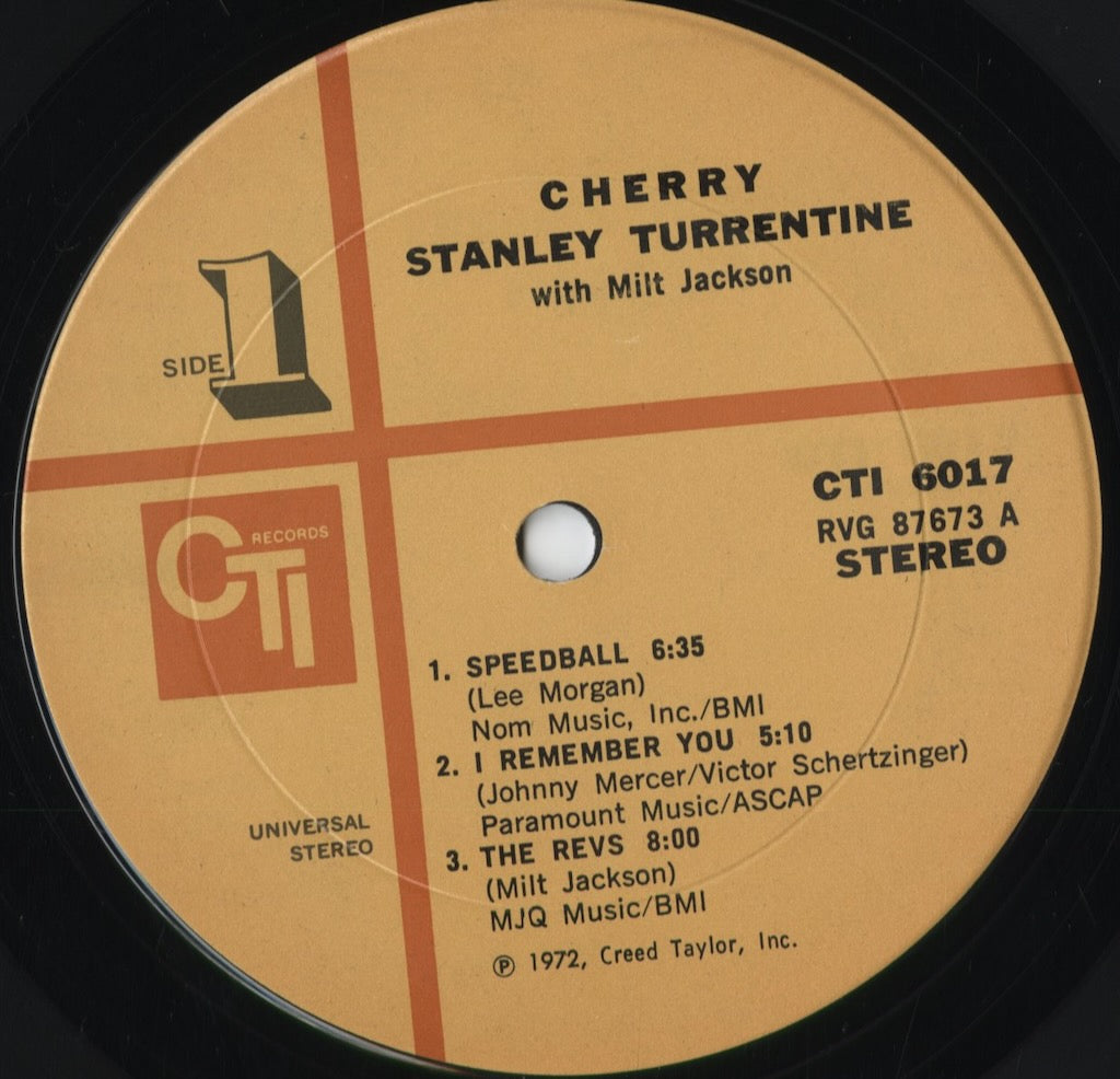 Stanley Turrentine - Cherry (CTI 6017) 1972 US CTI|中古LP
