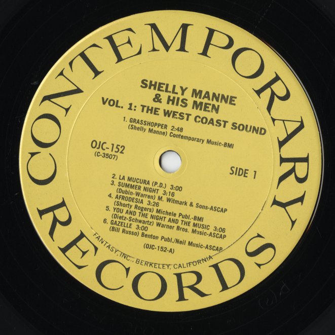 Shelly Manne / シェリー・マン / And His Men, Volume 1 (OJC-152)