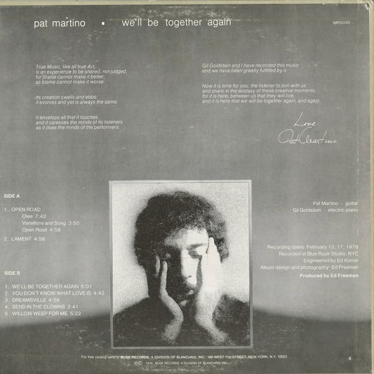 Pat Martino - We'll Be Together Again (MR 5090) 1976 US Muse|中古LP
