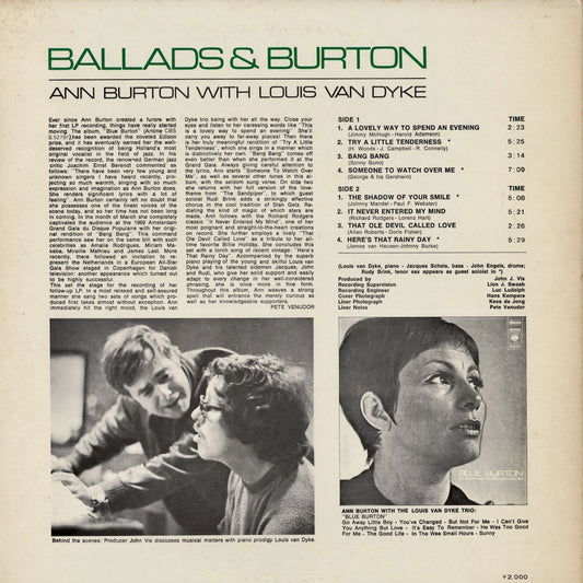 Ann Burton - Ballads & Burton (ECPL-32) 1972 JPN Epic|中古LP