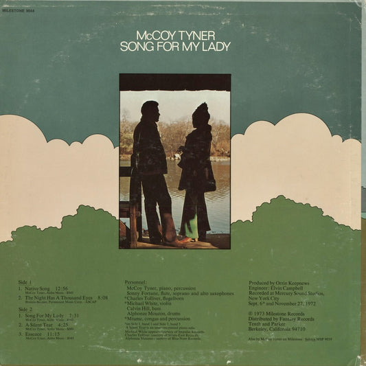 McCoy Tyner - Song For My Lady (MSP 9044) 1973 US Milestone|中古LP