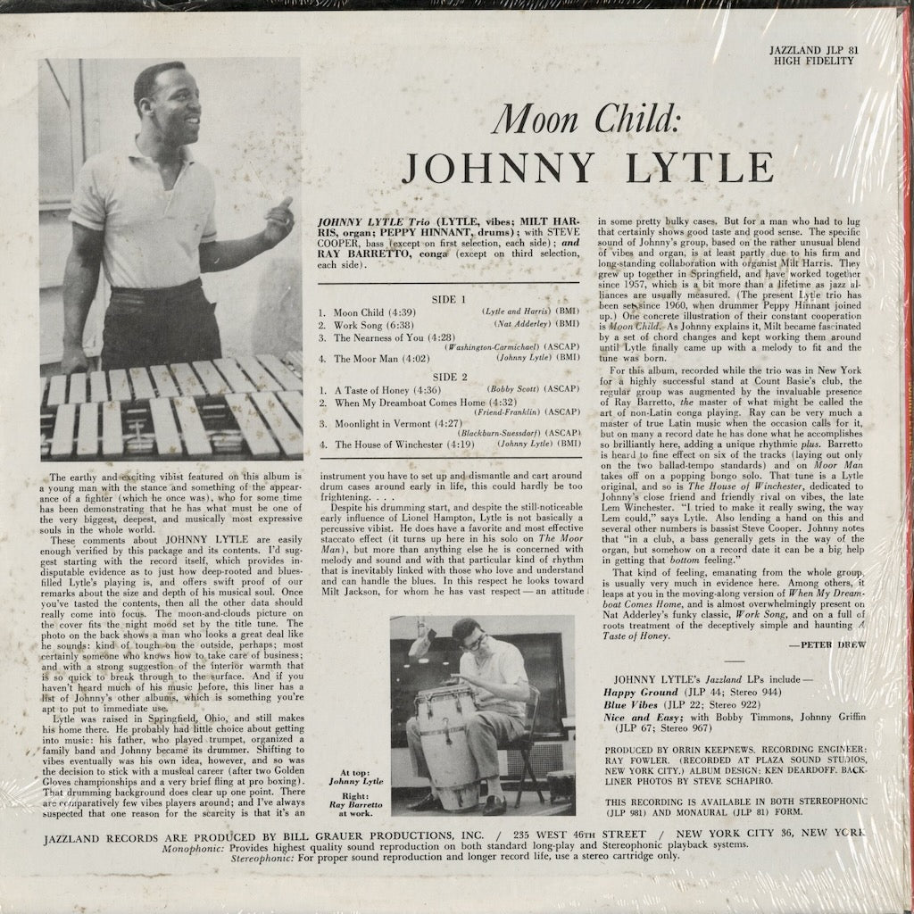 Johnny Lytle – Moon Child (JLP 81) LP 1962 US JAZZLAND | 中古LP