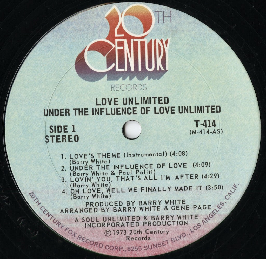 Love Unlimited - Under The Influence Of (T-414) 1973 US 20th Century|中古LP