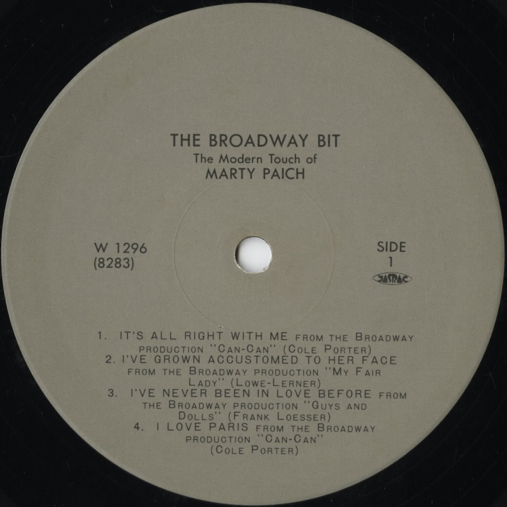 Marty Paich – The Broadway Bit (W 1296) LP 1993 JPN M&M Enterprises | 中古LP