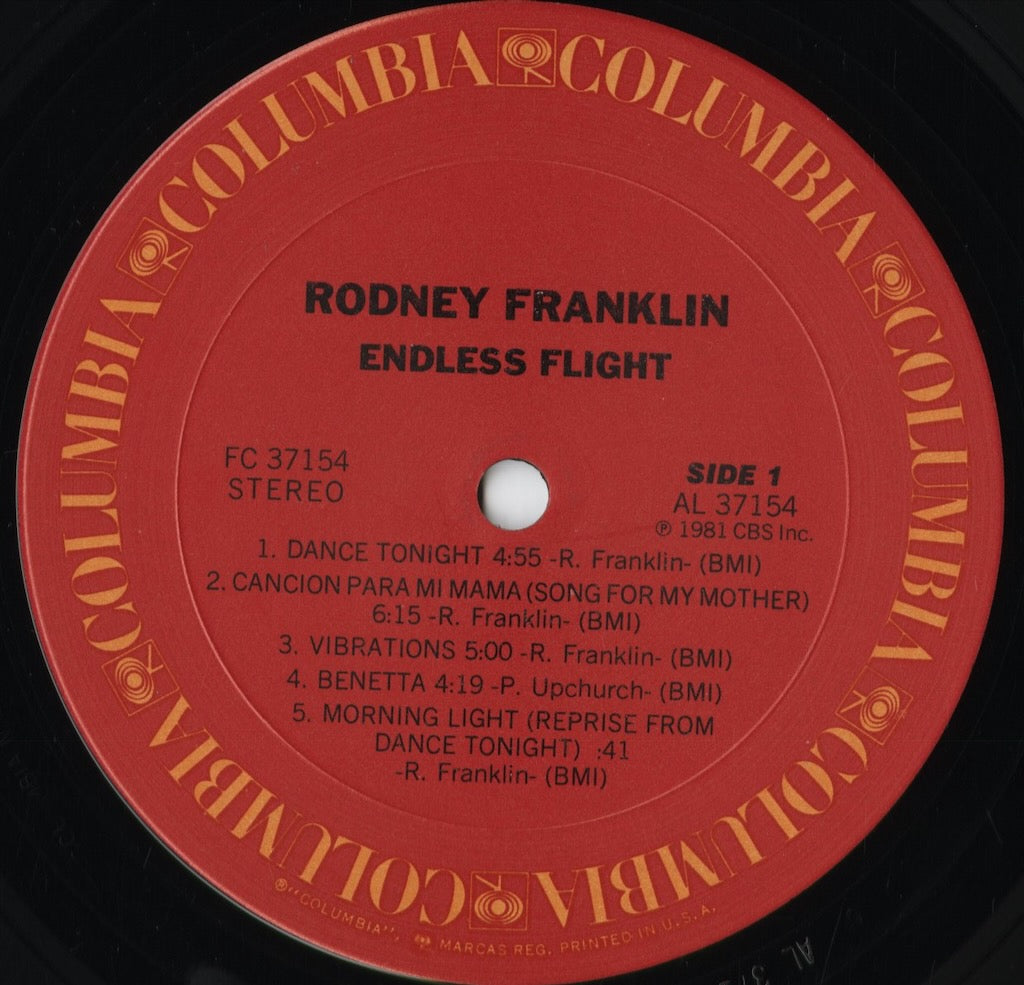 Rodney Franklin - Endless Flight (FC 37154) 1981 US Columbia|中古LP