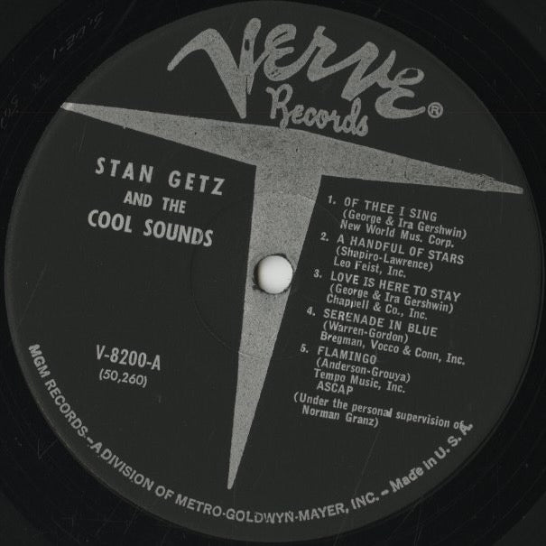 Stan Getz / スタン・ゲッツ / And The "Cool" Sounds (V-8200)
