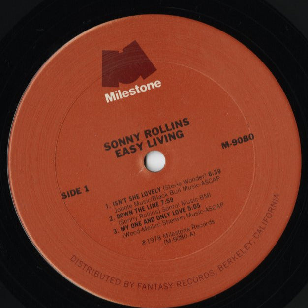 Sonny Rollins / Easy Living (M-9080) LP 1978 US Milestone | 中古LP