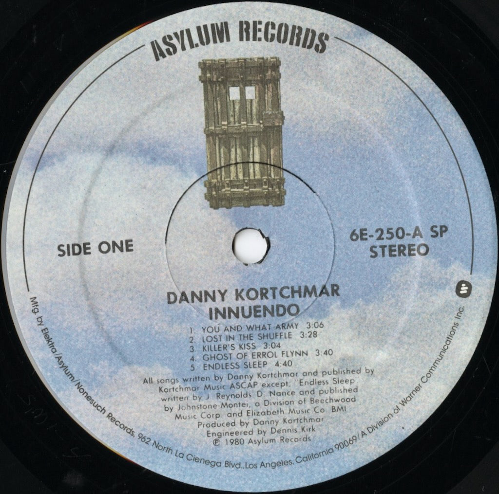 Danny Kortchmar - Innuendo (6E-250) LP 1980 US Asylum|中古LP