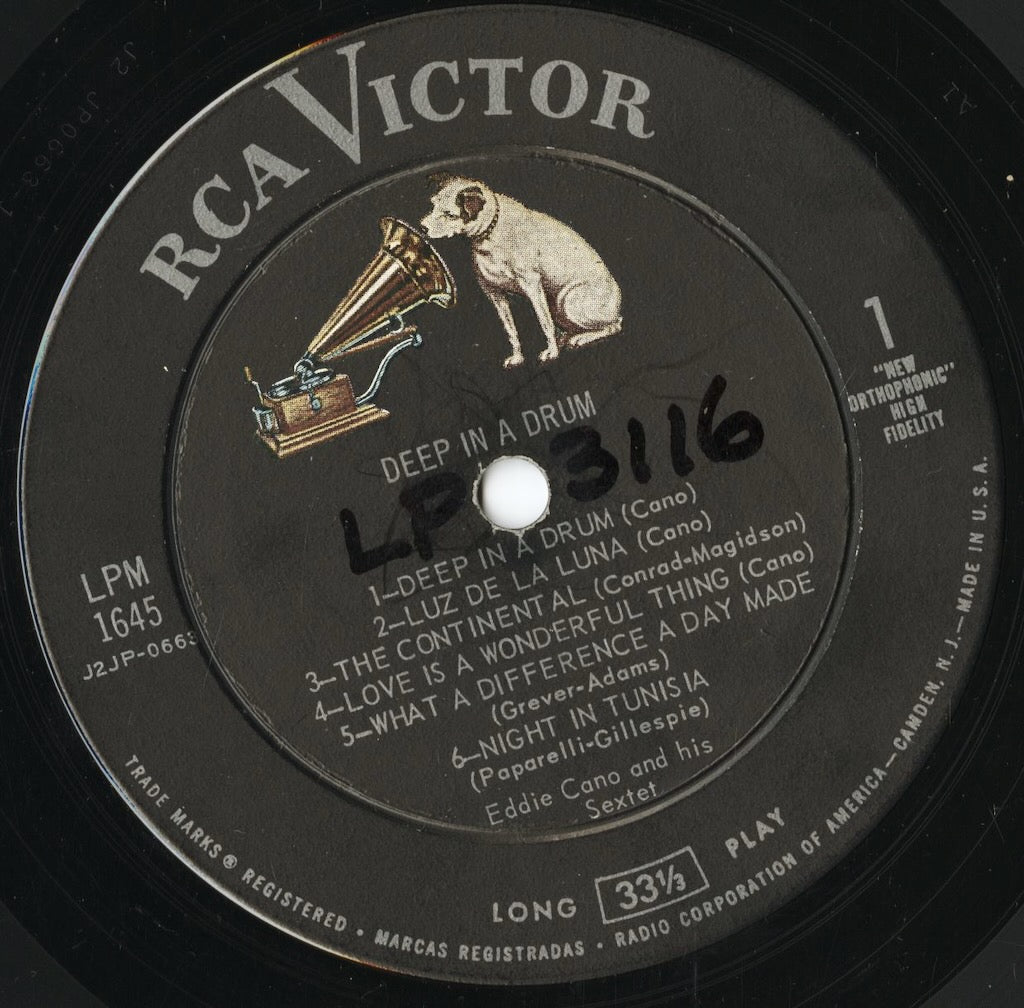Eddie Cano - Deep In A Drum (LPM 1645) LP 1958 US RCA Victor|中古LP
