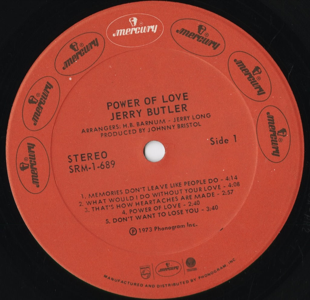 Jerry Butler - Power Of Love (SRM-1-689) 1973 US Mercury|中古LP