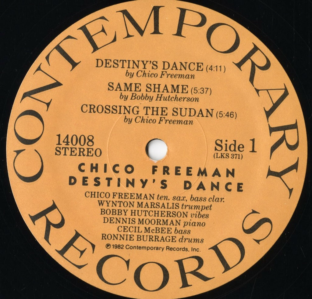 Chico Freeman – Destiny's Dance (14008) 1982 US Contemporary|中古LP