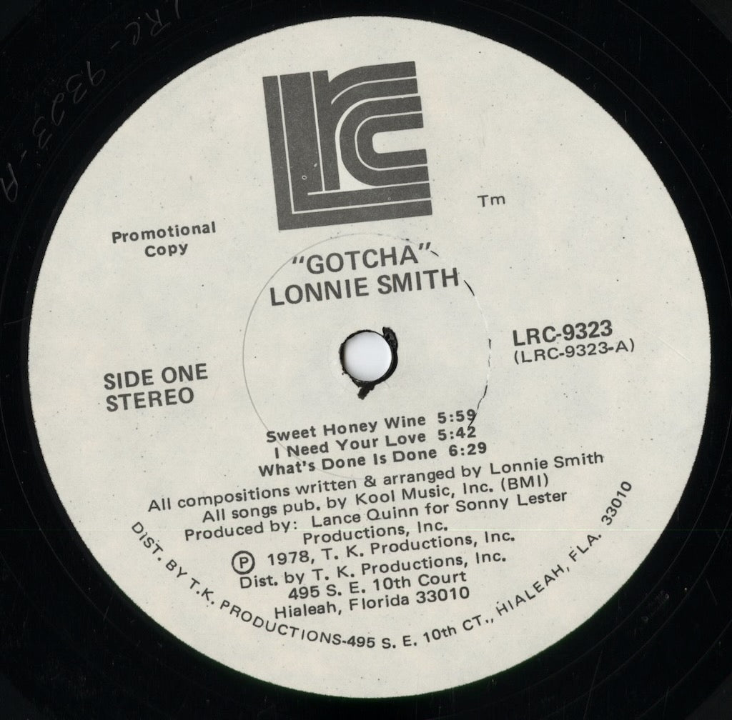 Lonnie Smith - Gotcha' (LRC 9323) 1978 US LRC|中古LP