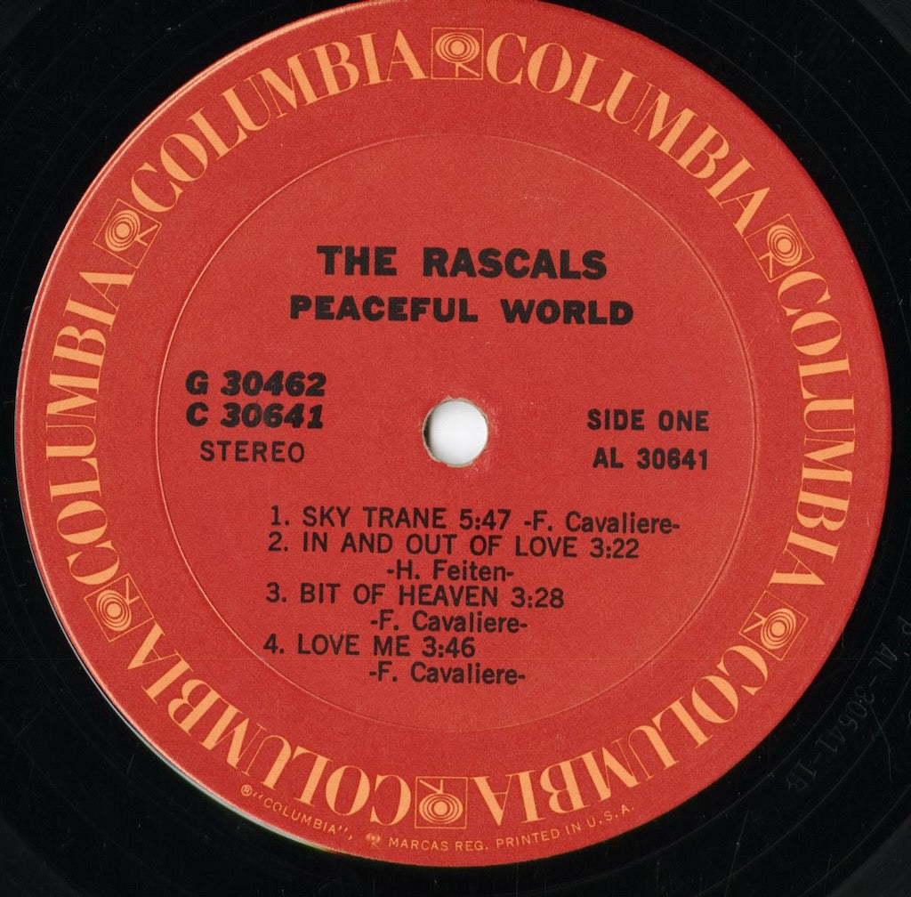 The Rascals - Peaceful World (G 30462) 1971 US Columbia|中古LP