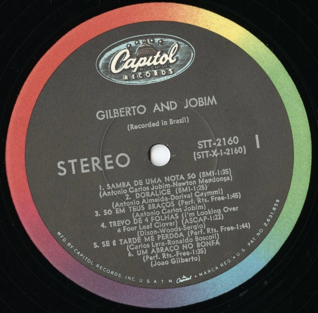 Joao Gilberto, Antonio Carlos Jobim – Gilberto And Jobim (STT 2160) LP 1960's US Capitol|中古LP