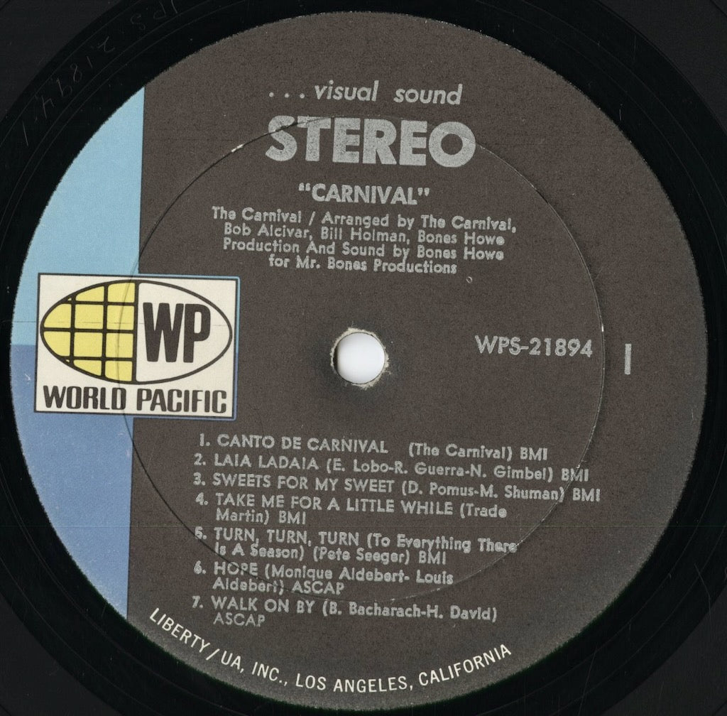 The Carnival - The Carnival (WPS21894) 1969 US World Pacific|中古LP