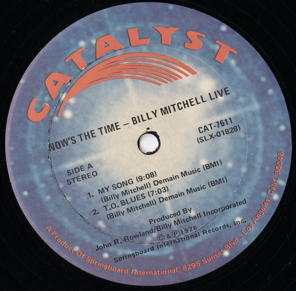 Billy Mitchell - Now's The Time (CAT-7611) LP 1976 US Catalyst|中古LP