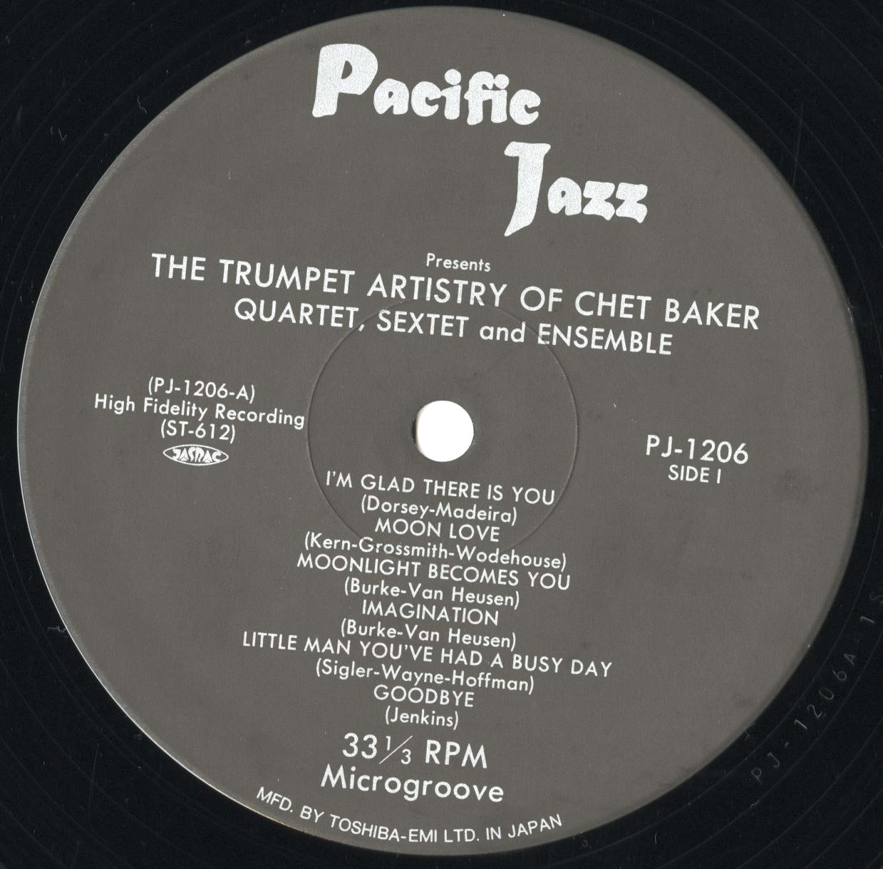 Chet Baker / チェット・ベイカー / The Trumpet Artistry Of Chet Baker (PJ-1206)
